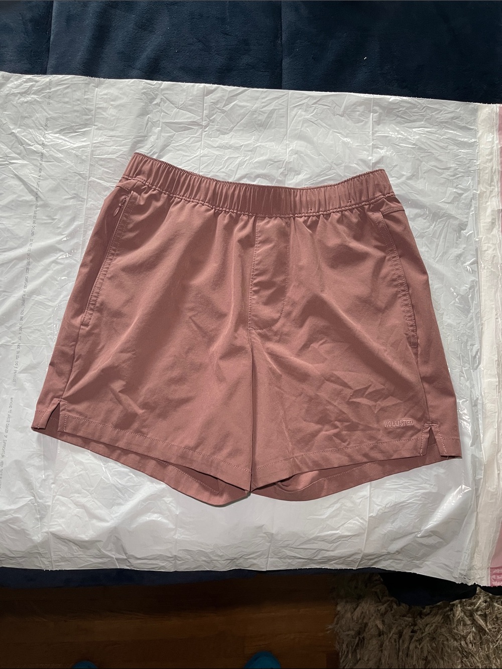 Hollister Dusty Rose Athletic Pull-On Shorts